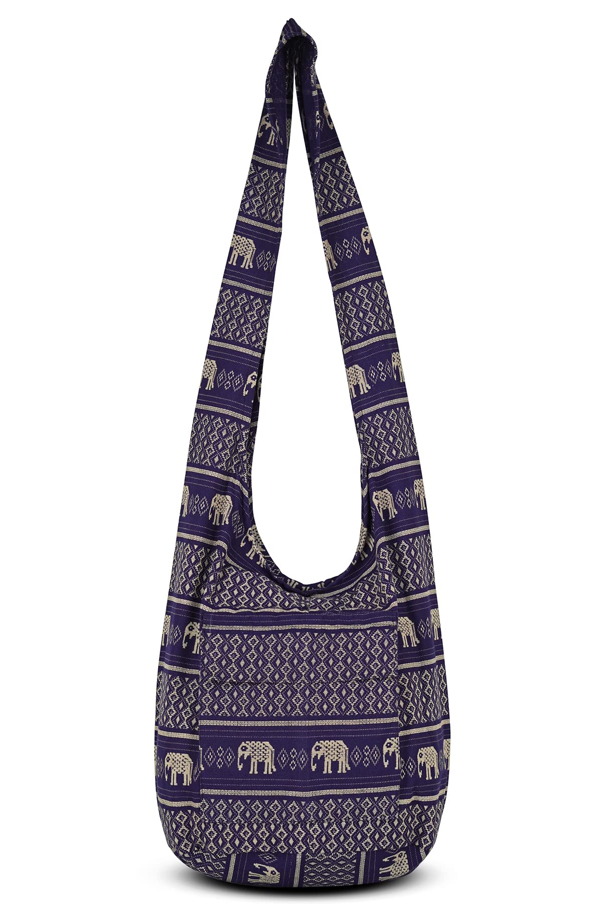 Your Cozy Boho Crossbody Bag for Women – Handmade Cotton Sling Bag Lightweight Unisex Travel Purse with Zipper