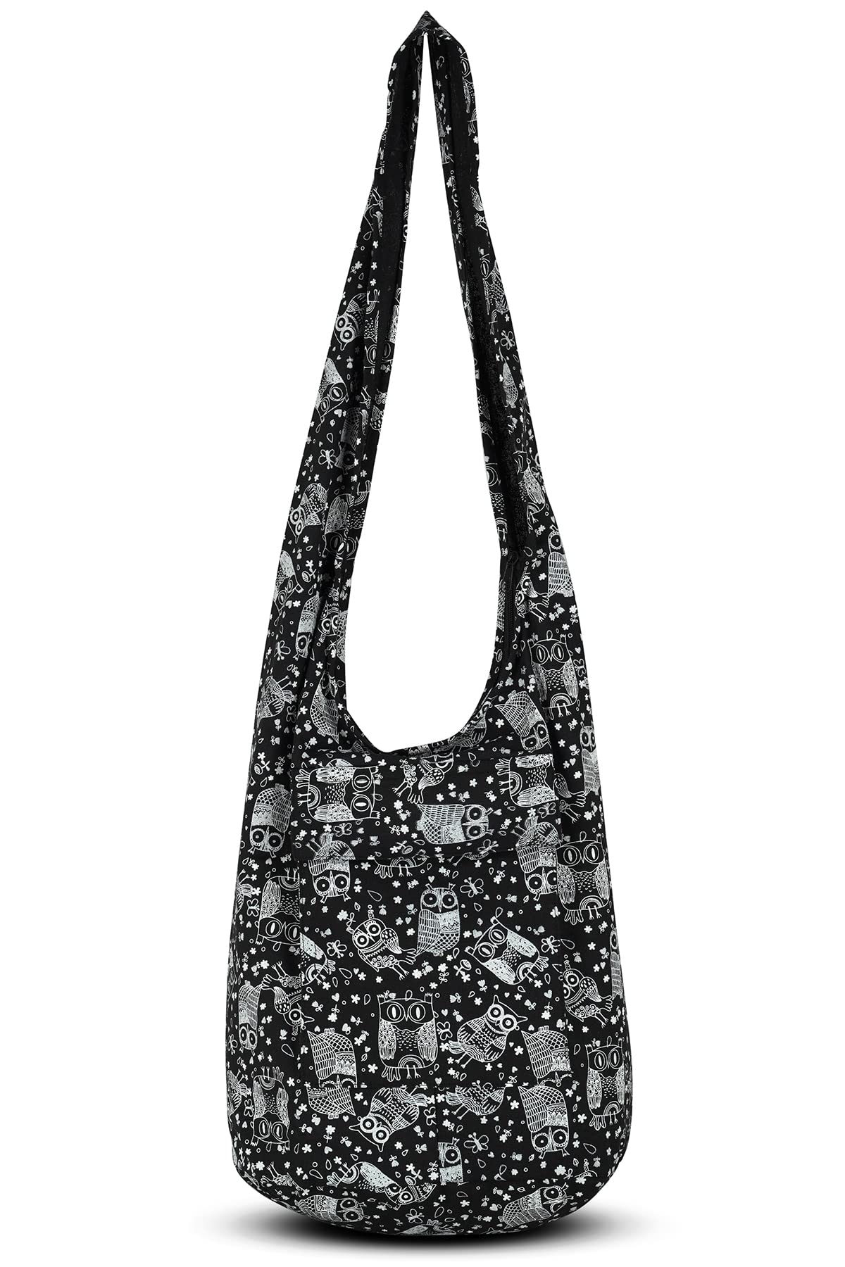 Your Cozy Boho Crossbody Bag for Women – Handmade Cotton Sling Bag Lightweight Unisex Travel Purse with Zipper