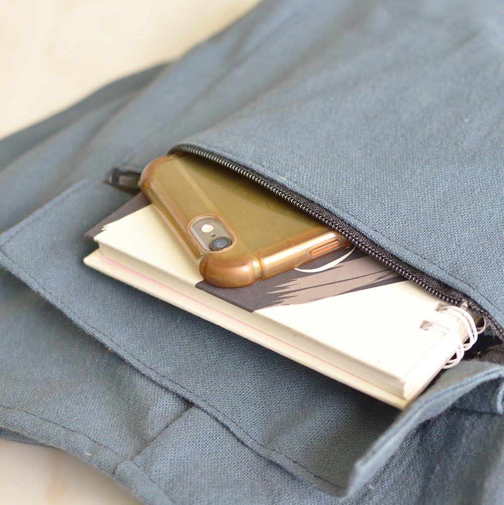 Your Cozy Boho Crossbody Bag for Women – Handmade Cotton Sling Bag Lightweight Unisex Travel Purse with Zipper