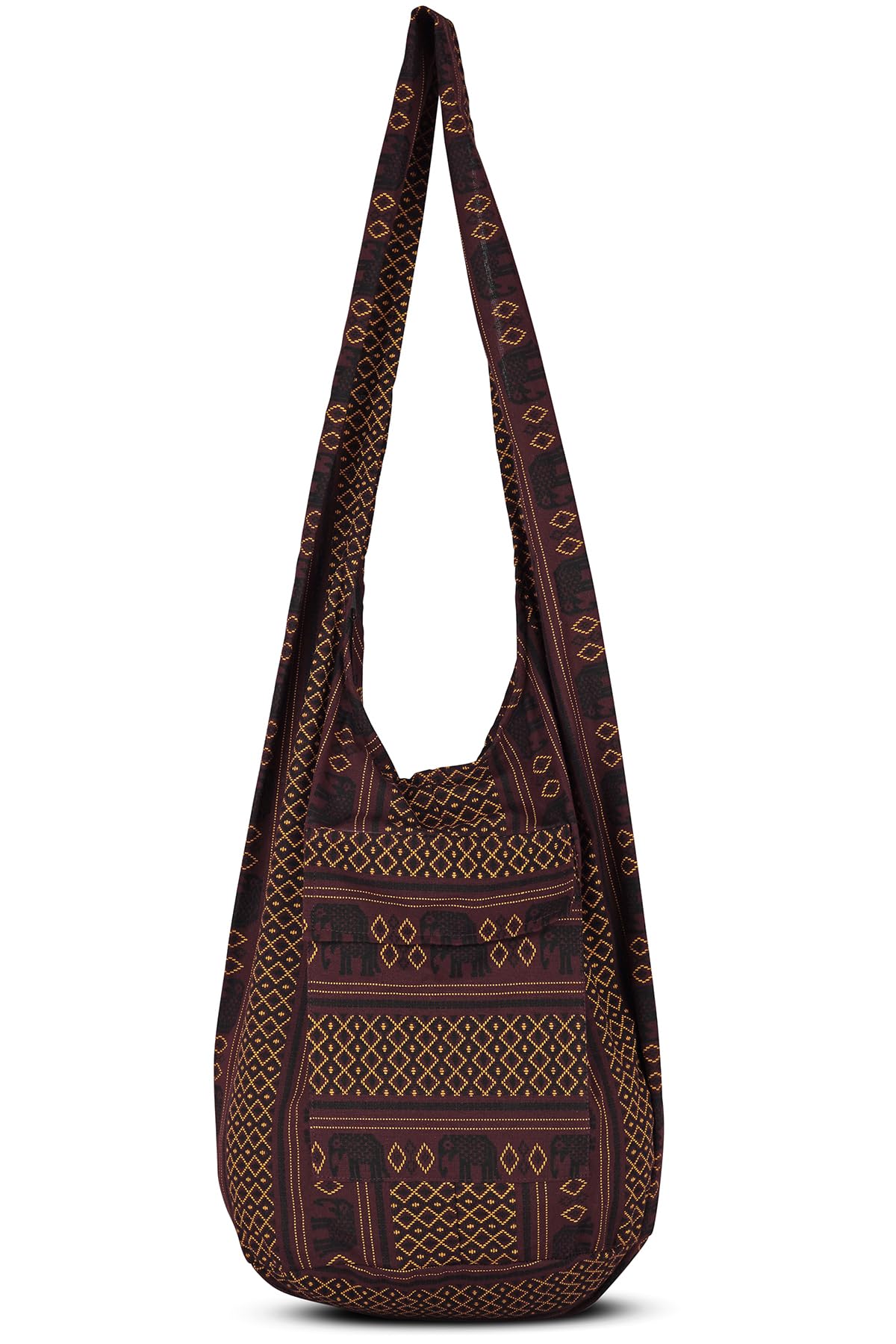 Your Cozy Boho Crossbody Bag for Women – Handmade Cotton Sling Bag Lightweight Unisex Travel Purse with Zipper