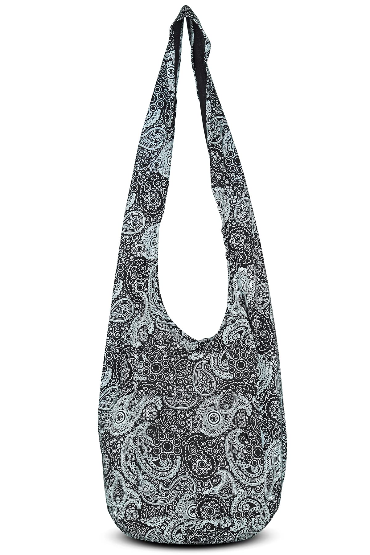 Your Cozy Boho Crossbody Bag for Women – Handmade Cotton Sling Bag Lightweight Unisex Travel Purse with Zipper