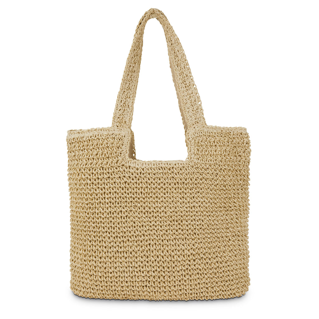 Straw Beach Tote Bag: Large Summer Boho Woven Bags - Rattan Handmade Shoulder Handbags for Women